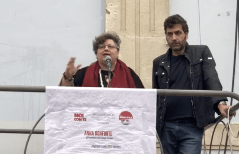 Comizio di ringraziamento di Anna Bonforte