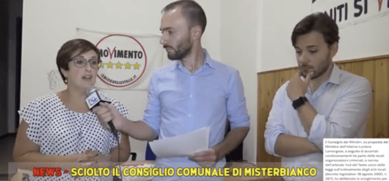 Diretta sullo Scioglimento del Comune di Misterbianco – M5S