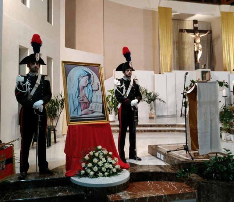 Madonna della Sciara, l’Arma dei Carabinieri si stringe in preghiera per la Virgo Fidelis, loro Patrona.