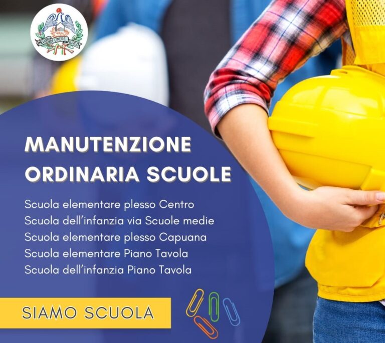 Belpasso, pronto il programma di manutenzione delle scuole