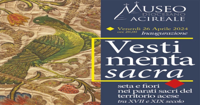 Acireale, inaugurazione mostra “Vestimenta Sacra”: “Tra il passato e il presente”