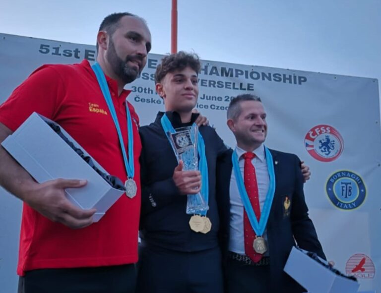 Fossa, il giovanissimo fiumefreddese Giuseppe Fiume Campione d’Europa