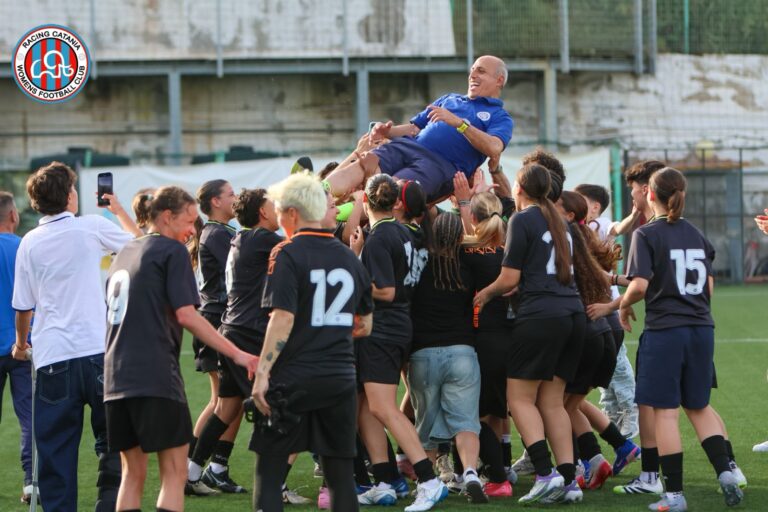 Il Racing Catania Women’s promosso in serie C: trionfo contro il Rocca Giovanile
