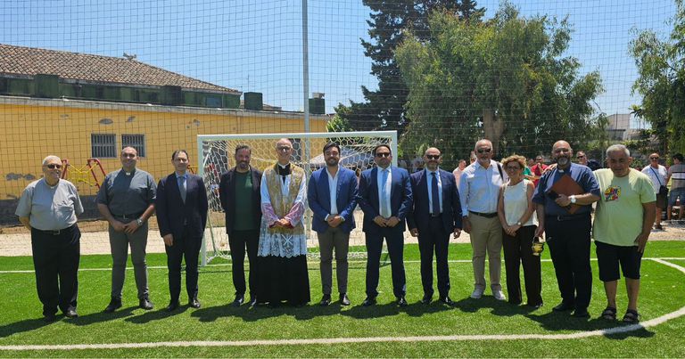 Aci Platani, inaugurato il nuovo campo dell’oratorio: un’opera per i giovani e la comunità