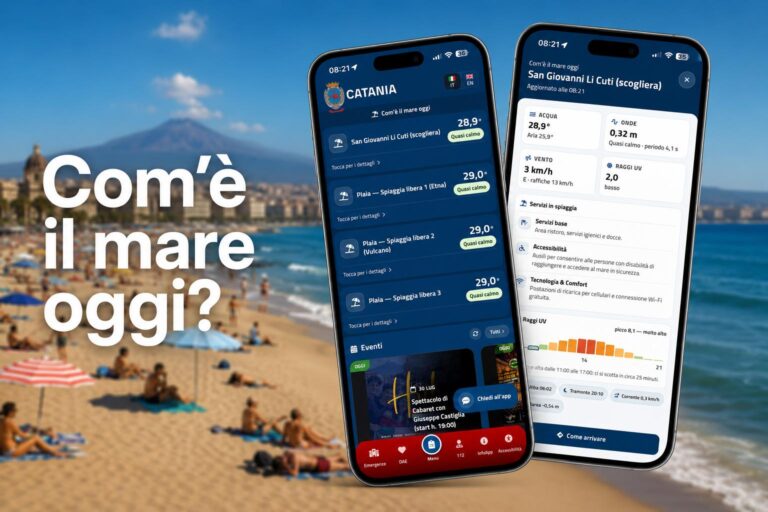 “Com’è il mare oggi?”: la sezione dell’app comunale catanese