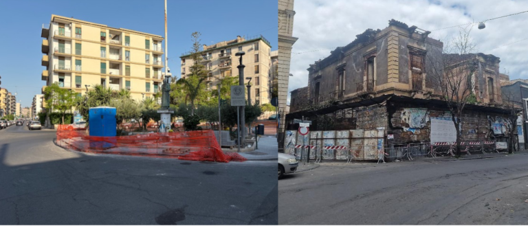 Catania, riqualificazioni e decori in città: via Grotta Magna e piazzale Beato Angelico
