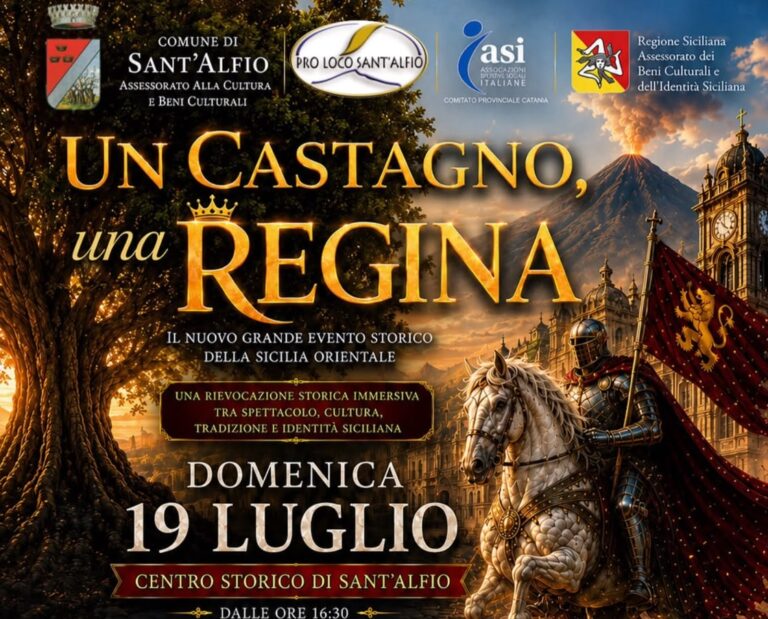 Sant’Alfio pronta per “Un Castagno, Una Regina”: il 19 luglio