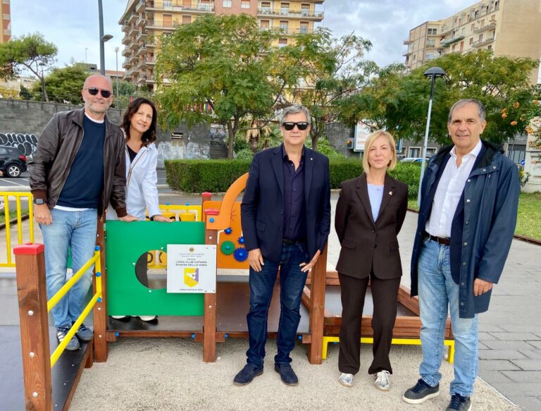 Catania, area gioco in piazza Sciascia: nel segno dell’accessibilità