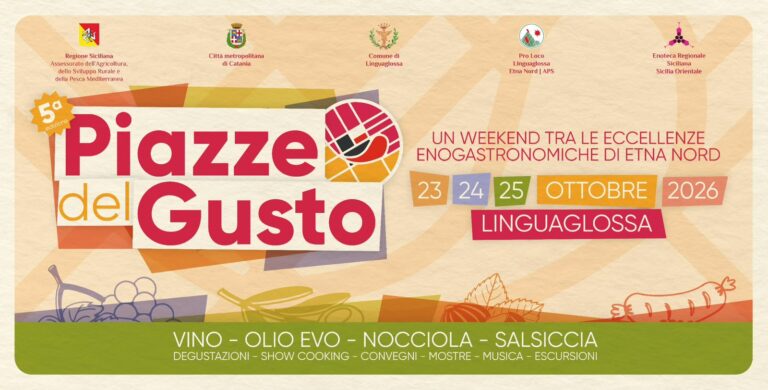 Linguaglossa, arrivano le “Piazze del Gusto”: dal 23 al 25 ottobre